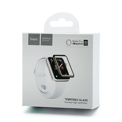 Защитное стекло HOCO для Apple Watch Series 4 40mm черное