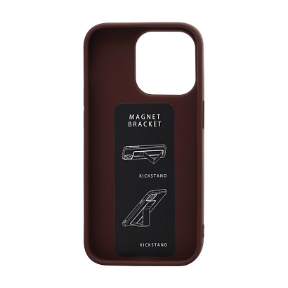 Чехол Magnetic Stend 2 для Apple iPhone 14 Pro/6.1 (006) бордовый