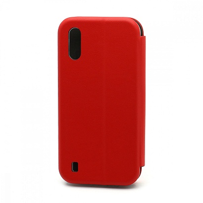 Чехол-книжка BF модельный (силикон/кожа) для Samsung Galaxy M01 красный