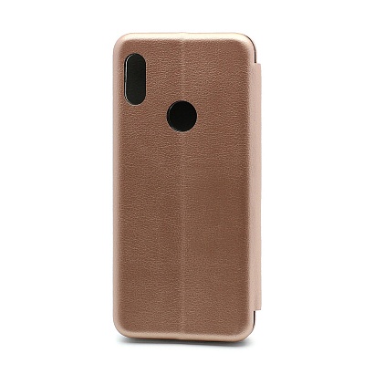 Чехол-книжка BF модельный (силикон/кожа) для Huawei Honor 8A/Y6 2019/Y6 Prime 2019 розовый