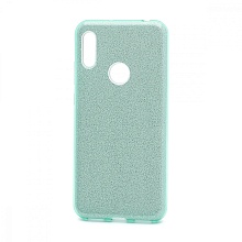 Чехол Fashion с блестками силикон-пластик для Huawei Honor 8A/Y6 2019 зеленый