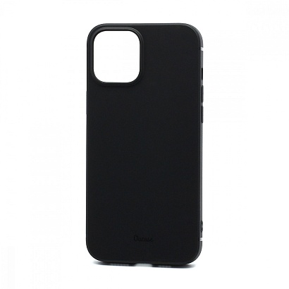 Чехол OU Lovely Fruit для Apple iPhone 12 Pro Max/6.7 силикон в блистере матовый чёрный