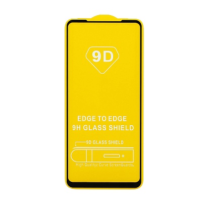 Защитное стекло Full Glass для Samsung Galaxy A21S (A217) черное (Full GC) тех. пак
