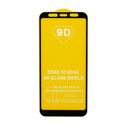 Защитное стекло Full Glass для Samsung Galaxy A7 2018 (A750) черное (Full GC) тех. пак