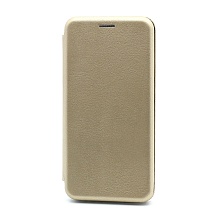 Чехол-книжка BF модельный (силикон/кожа) для Huawei Honor 20 Lite/20S/P30 Lite золотистый