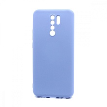 Чехол Silicone Case NEW ERA (накладка/силикон) для Xiaomi Redmi 9 голубой