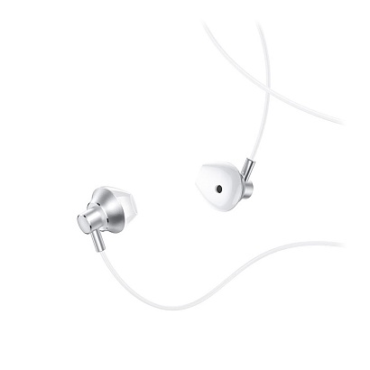 Наушники с микрофоном HOCO M-75 (3.5 mm jack) серебристые
