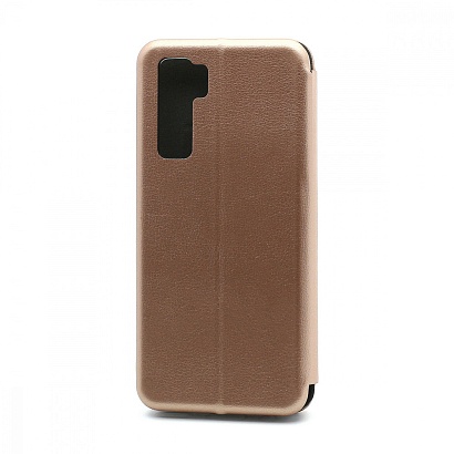 Чехол-книжка BF модельный (силикон/кожа) для Huawei Honor 30S/Nova 7SE розовый
