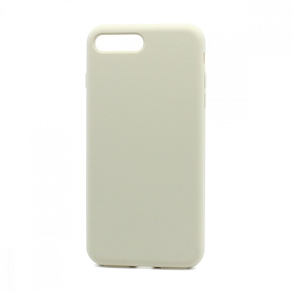 Чехол Silicone Case без лого для Apple iPhone 7/8 Plus (полная защита) (011) бежевый