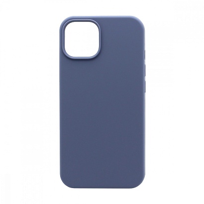 Чехол Silicone Case без лого для Apple iPhone 14/6.1 (полная защита) (046) синий