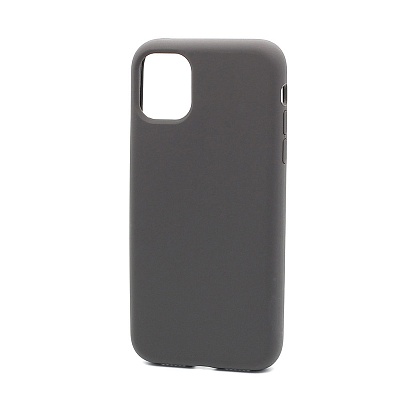 Чехол Silicone Case без лого для Apple iPhone 11/6.1 (полная защита) (022) темно серый
