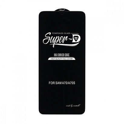 Защитное стекло MTB Super-D для Samsung Galaxy A70/A70S/A42/M42 5G черное тех. пак