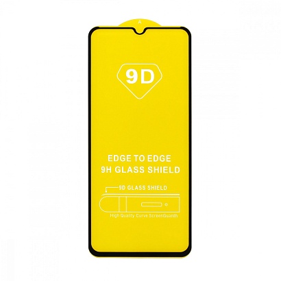 Защитное стекло Full Glass для Samsung Galaxy A03 черное (Full GC) тех. пак