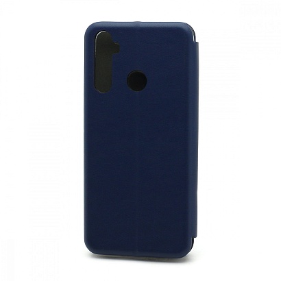 Чехол-книжка BF модельный (силикон/кожа) для Realme 5 синий