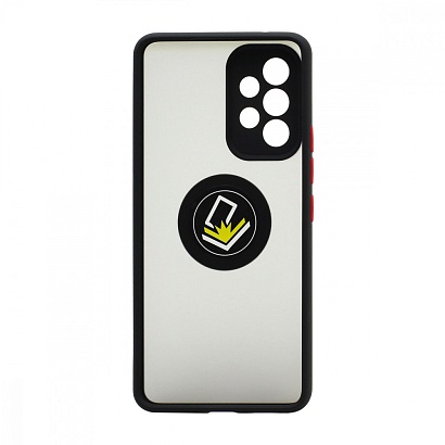 Чехол Shockproof Ring для Samsung Galaxy А53 (003) черно-красный