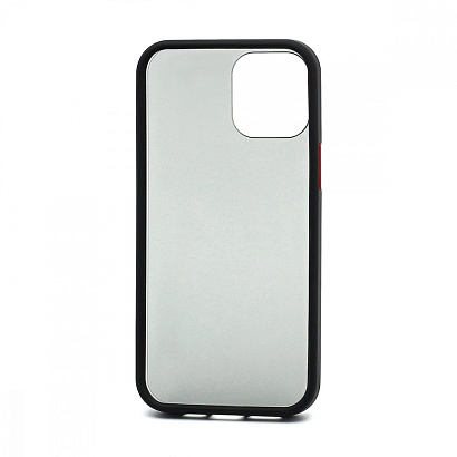 Чехол Shockproof силикон-пластик для Apple iPhone 12 Pro Max/6.7 черно-красный