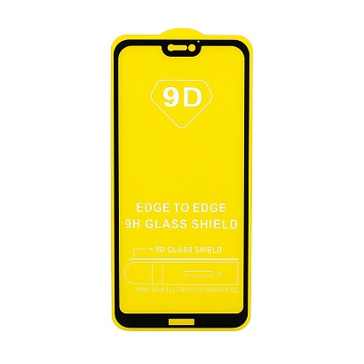 Защитное стекло Full Glass для Huawei P20 Lite черное (Full GC) тех. пак