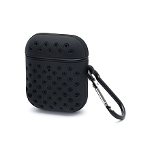Чехол для наушников AirPods 2 силиконовый Sports черный