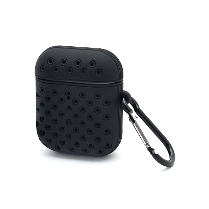 Чехол для наушников AirPods 2 силиконовый Sports черный