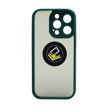 Чехол Shockproof Ring для Apple iPhone 14 Pro/6.1 (005) зелено-оранжевый