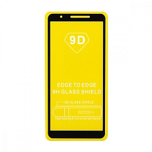 Защитное стекло Full Glass для Samsung Galaxy A01 Core (A013) черное (Full GC) тех. пак