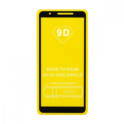 Защитное стекло Full Glass для Samsung Galaxy A01 Core (A013) черное (Full GC) тех. пак