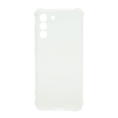Чехол силиконовый противоударный для Samsung Galaxy S21 FE прозрачный