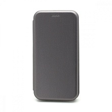 Чехол-книжка BF модельный (силикон/кожа) для Apple iPhone 13 Pro серебристый
