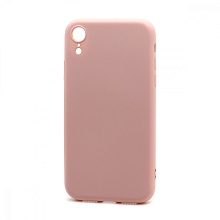 Чехол Silicone Case NEW ERA (накладка/силикон) для Apple iPhone XR светло розовый.
