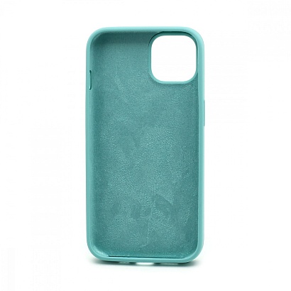 Чехол Silicone Case без лого для Apple iPhone 13/6.1 (полная защита) (021) голубой