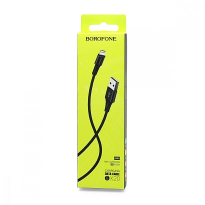 Кабель USB - Lightning Borofone BX20 "Enjoy" (2А, 100см) черный