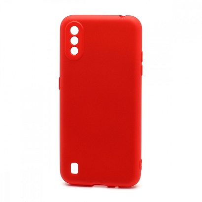 Чехол Silicone Case NEW ERA (накладка/силикон) для Samsung Galaxy A01 красный