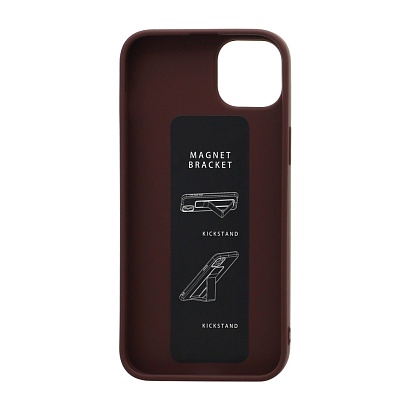 Чехол Magnetic Stend 2 для Apple iPhone 14 Plus/6.7 (006) бордовый