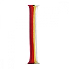 Плетеный силиконовый ремешoк для часов Apple Watch 42/44мм цветной (003) (L 155мм)
