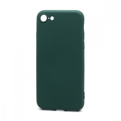 Чехол Silicone Case NEW ERA (накладка/силикон) для Apple iPhone 7/8/SE 2020 темно зеленый