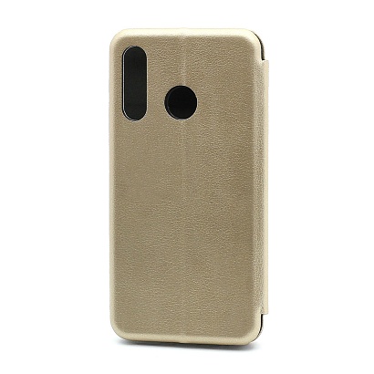 Чехол-книжка BF модельный (силикон/кожа) для Huawei Honor 20 Lite/20S/P30 Lite золотистый