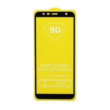 Защитное стекло Full Glass для Samsung Galaxy J4 Plus черное (Full GC) тех. пак