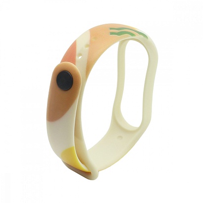 Силиконовый ремешок с принтом для Xiaomi Mi Band 7 (02)