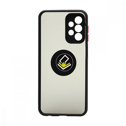 Чехол Shockproof Ring для Samsung Galaxy А23 (003) черно-красный