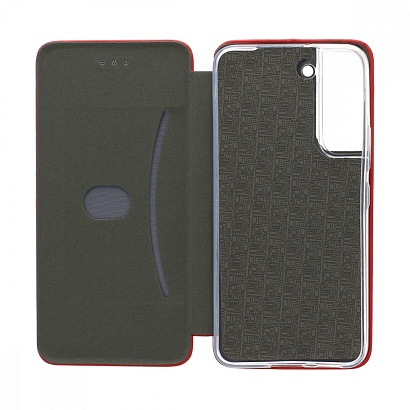 Чехол-книжка BF модельный (силикон/кожа) для Samsung Galaxy S22 красный