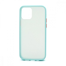 Чехол Shockproof Lite силикон-пластик для Apple iPhone 12/12 Pro/6.1 голубо-оранжевый