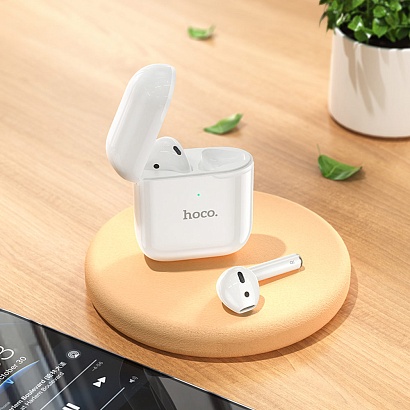 Наушники с микрофоном Bluetooth Hoco EW06 TWS белые