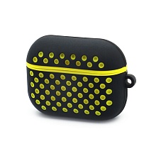 Чехол для наушников AirPods Pro силиконовый Sports черно-зеленый
