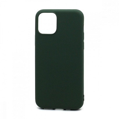 Чехол Silicone Case NEW ERA (накладка/силикон) для Apple iPhone 11 Pro/5.8 темно зеленый