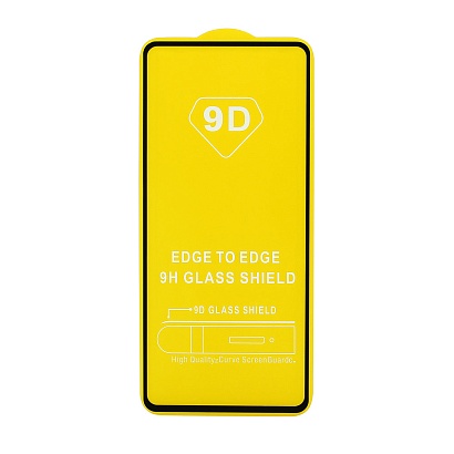 Защитное стекло Full Glass для Xiaomi Redmi Note 9S / Note 9 Pro черное (Full GC) тех. пак