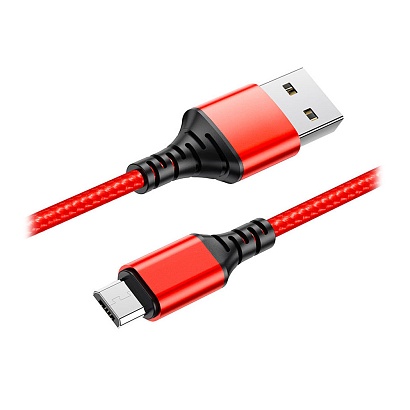 Кабель USB - Micro USB Axtel AX54 (100см) красный