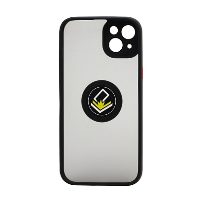 Чехол Shockproof Ring для Apple iPhone 14 Plus/6.7 (003) черно-красный