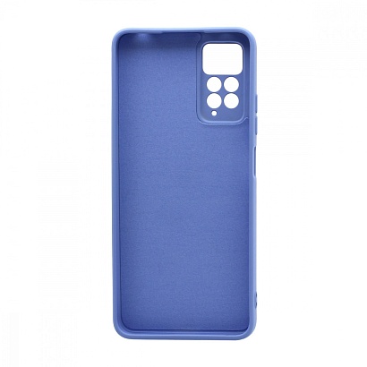 Чехол Silicone Case NEW ERA (накладка/силикон) для Xiaomi Redmi Note 11 Pro голубой
