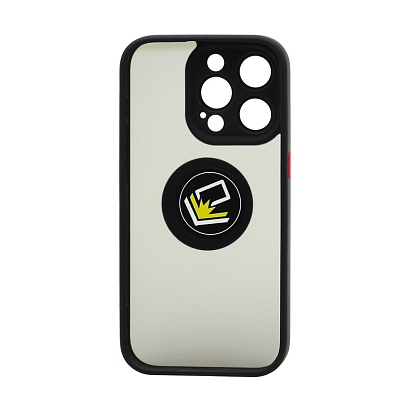 Чехол Shockproof Ring для Apple iPhone 14 Pro/6.1 (003) черно-красный