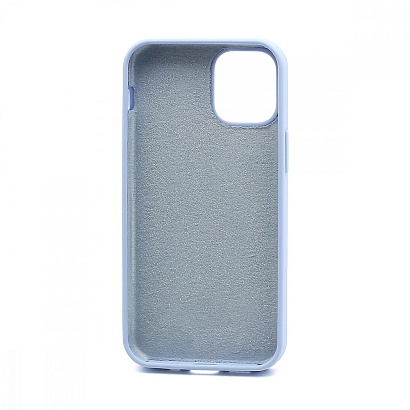 Чехол Silicone Case без лого для Apple iPhone 12 mini/5.4 (полная защита) (053) голубой